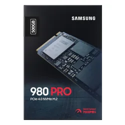 Samsung 980 PRO 500 GB Katı Hal Sürücüsü M. 2 2280 PCI-E x4 Gen4 NVMe (MZ-V8P500BW)