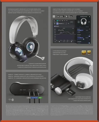 Słuchawki bezprzewodowe z mikrofonem SteelSeries Arctis Nova Pro Omni Nauszne Biały