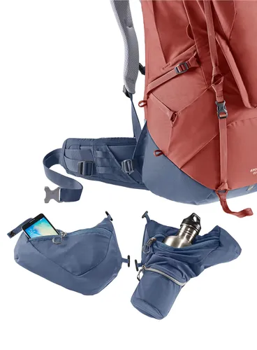 Plecak trekkingowy Deuter Aircontact X 60+15 SL damski - redwood/ink