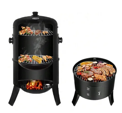 Grill węglowy VELACO VL12-BLACK Czarny