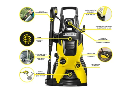 Myjka ciśnieniowa Karcher K 5 Home 500l/h Pompa aluminiowa 8m