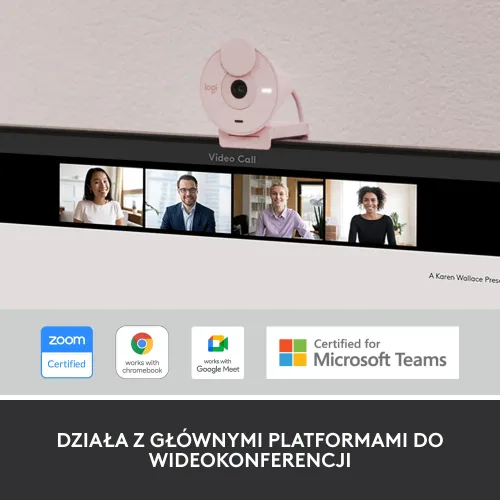 Kamera internetowa Logitech Brio 300 Rózowy
