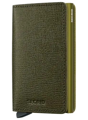 Mały portfel RFID Secrid Crisple Slimwallet - kelp