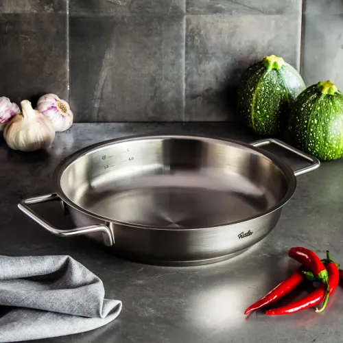 FISSLER Pure Collection 24 cm - patelnia ze stali nierdzewnej