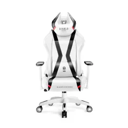 Fotel Diablo Chairs X-Horn 2.0 Normal Size Gamingowy do 160kg Skóra ECO Biało-czarny