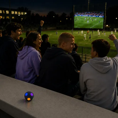 Głośnik Bluetooth Musicmate MM-SB40-N FootballWave LED 5W Niebieski