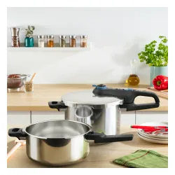 Szybkowar Tefal Secure Trendy P2584301 Indukcja Stal nierdzewna 3 elementy