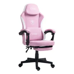 Fotel COBRA Player 5.0 CRF54PK Różowy + podnóżek