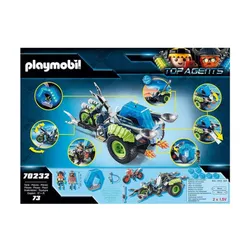 PLAYMOBIL 70232 Top Agents buzlu üç tekerlekli bisiklet