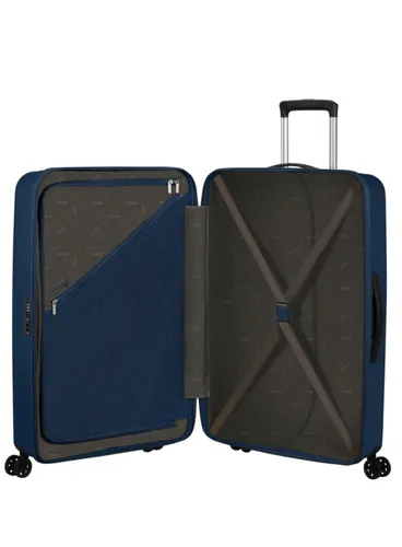 Большой чемодан American Tourister Rejoy - navy blue