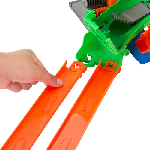 Tor Hot Wheels Monster Truck Rekiny vs Dinozaury Smoczy wyścig JGB06