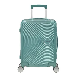 Walizka mała American Tourister Soundbox Alu - dusty turquoise