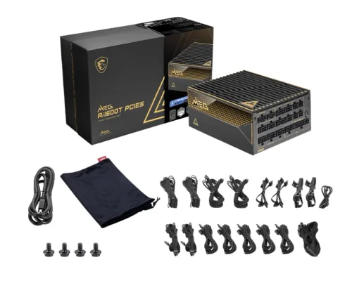 Zasilacz MSI MEG Ai1600T PCIE5 1600W 80+ Titanium Czarny