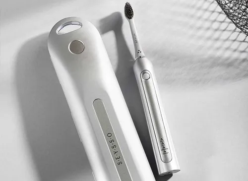 Szczoteczka soniczna SEYSSO Carbon Professional Silver