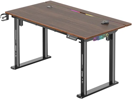 Biurko gamingowe COBRA Electra S CRF1423ELBNRGB Brązowy
