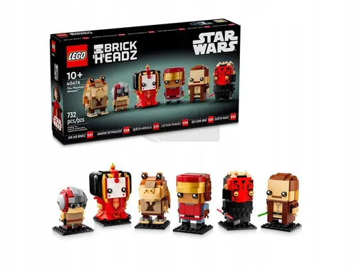 LEGO BRICKHEADZ 40676 Mroczne widmo, Maul, Anakin, zestaw klocków +10 lat