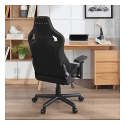 Fotel GAMVIS Elite 2.0 XL Basic Czarny (złote elementy)