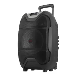 Power Audio Aiwa KBTUS-500 50W Bluetooth Radio FM Mikrofon Karaoke Czarny