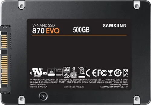 Samsung 870 EVO SSD 500GB 2.5" SATA III (MZ-77E500B / EU)