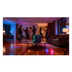 Power Audio Blaupunkt Party Box PB6LED 40W Bluetooth Radio FM Mikrofon Karaoke Czarny