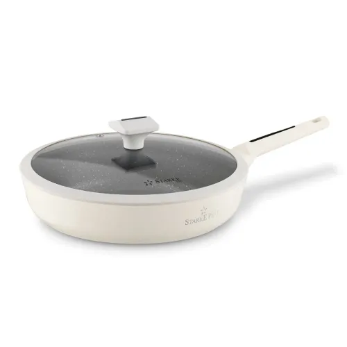 Patelnia nieprzywierająca z pokrywką STARKE PRO STARLET BRULE 28 cm