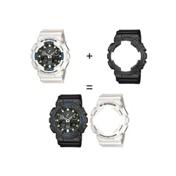Casio Zegarek SET GA-100B-7AER + BEZEL 10467795 + PASEK 10347688