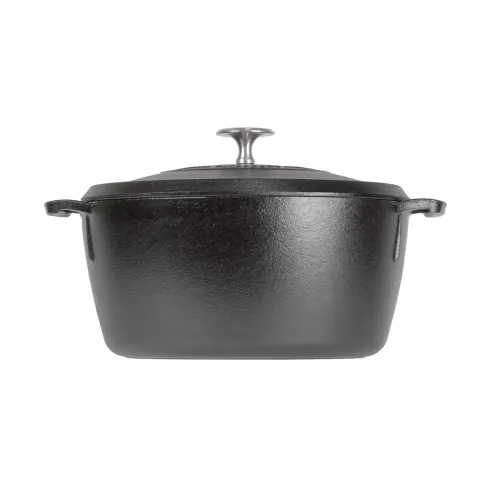 LODGE Blacklock 5,2 l czarny - garnek żeliwny z pokrywką
