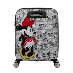 Walizka kabinowa American Tourister Wavebreaker Disney - Minnie comics white