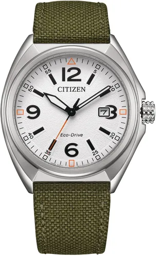 Zegarek CITIZEN Eco-Drive Military AW1571-09A Stalowo-zielony