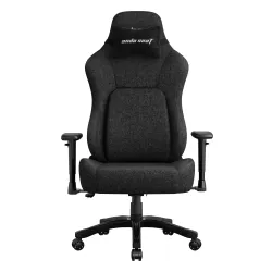Fotel Anda Seat Phantom 4 L Black Fabric Gamingowy do 100kg Tkanina Czarny