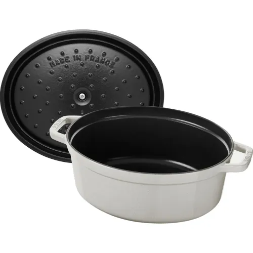 STAUB La Cocotte Oval 4,2 l - garnek żeliwny/brytfanna z pokrywką