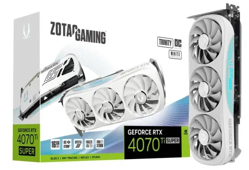 Karta graficzna Zotac GeForce RTX 4070 Ti Super Trinity OC White Edition 16GB GDDR6X 256bit DLSS 3