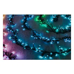 Twinkly Inteligentne lampki dekoracyjne Cluster 400 LED RGB 6 m kiść, girlanda, sterowane aplikacją