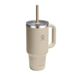 Kubek termiczny ze słomką Hydro Flask Travel Tumbler 946 ml - oat