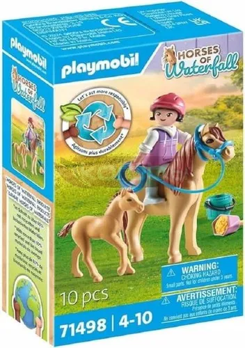PLAYMOBIL HORSES OF WATERFALL 71498 DZIECKO Z KUCYKIEM I ŹREBAKIEM