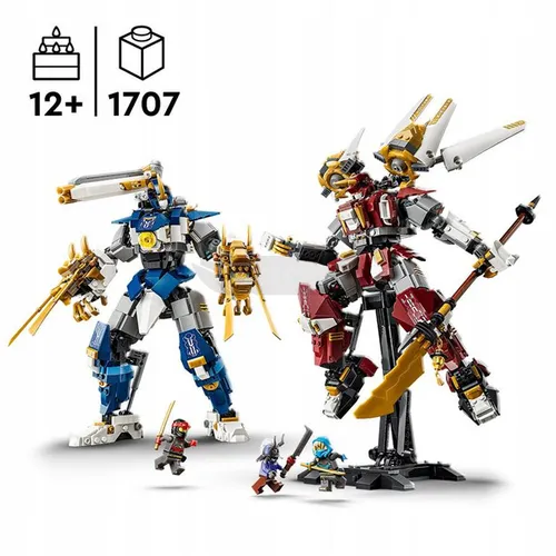 LEGO Ninjago 71870 Bliźniacze tytanowe mechy, zestaw klocków 12+