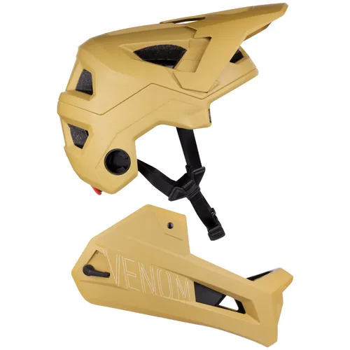 Kask rowerowy dla dorosłych full face Force Venom z odpinaną szczęką