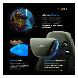 Fotel DIABLO CHAIRS X-Eye 2.0 Zielony