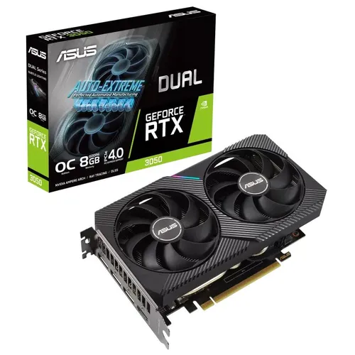 Karta graficzna ASUS Dual GeForce RTX 3050 OC Edition 8GB GDDR6 128bit DLSS