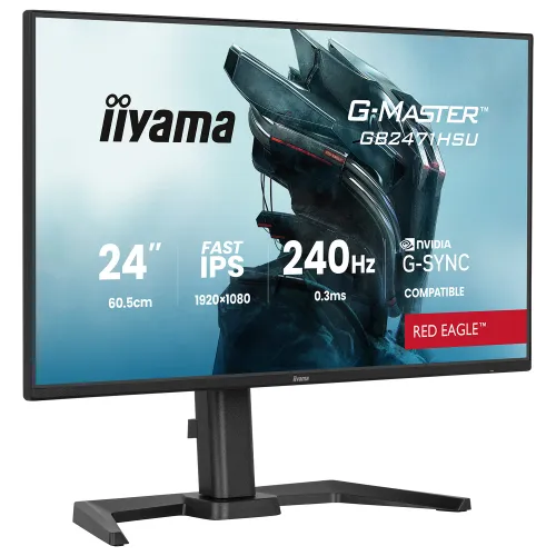 Monitor iiyama G-Master Red Eagle GB2471HSU-B1 23,8" Full HD Fast IPS 240Hz 0,3ms MPRT Gamingowy
