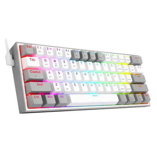 Klawiatura mechaniczna Redragon K616-RGB Fizz Pro Biało-szary