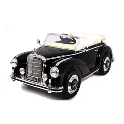 Auto Na Akumulator Dla Dziecka Retro Mercedes 300S Eva LED Pilot Skóra MP3