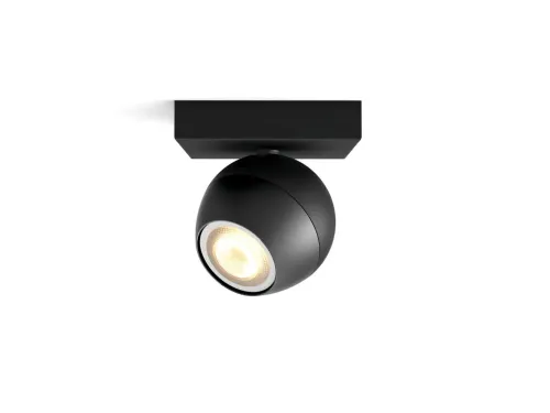 Oświetlenie punktowe Philips Hue White Ambiance Buckram 929003048701 Czarny