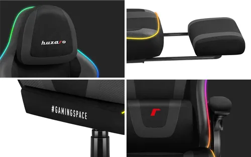 Fotel HUZARO Force 4.6 RGB Czarny