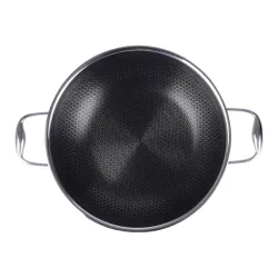 Patelnia wok stalowa nieprzywierająca COOKCELL 28 cm