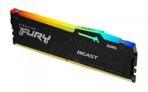 Pamięć RAM Kingston FURY Beast RGB DDR5 64GB (2 x 32GB) 6400 CL32 EXPO Czarny