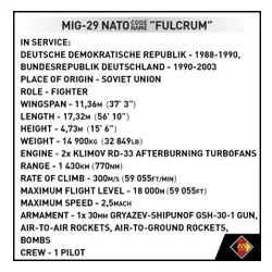 Cobi Klocki Klocki Armed Forces MiG-29 (East Germany)