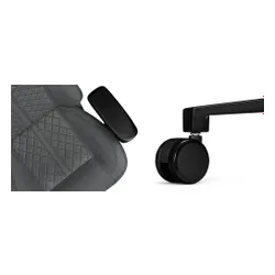 Fotel YUMISU 2052 Magnetic Jasnoszaro-czarny