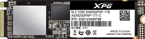 ADATA XPG SX8200 PRO SSD 1 TB M. 2 2280 PCI-E x4 Gen3 NVMe SSD (ASX8200PNP-1TT-C)