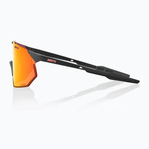 Okulary przeciwsłoneczne 100% Hypercraft SQ soft tact black/hiper red multilayer mirror
